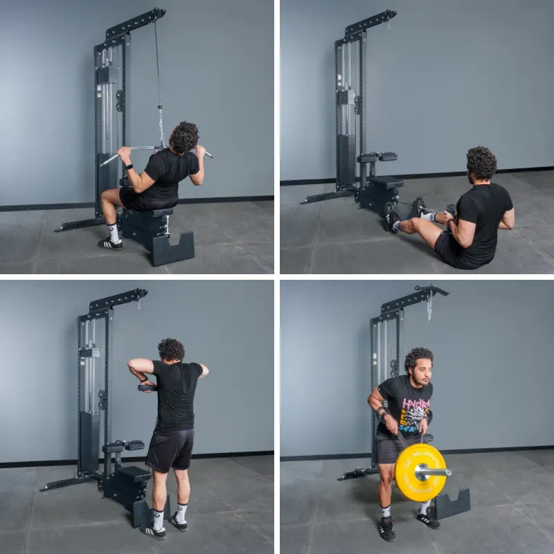 Bells of Steel Lat Pulldown / Low Row Machine, view 2